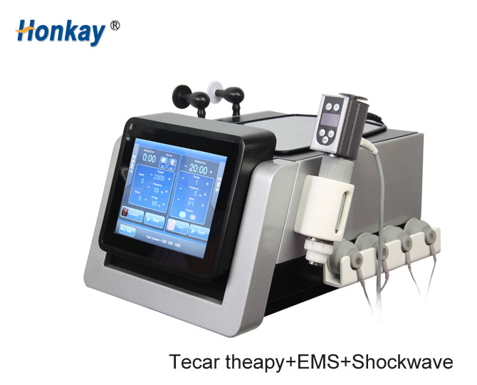 3 in 1 shockwave therpay ems tecar therpay machine